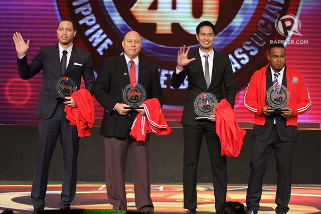 L to R: Kelly Williams, Chito Loyzaga, Kerby Raymundo, and Willie Miller are 4 of the 15 names added to the greatest players list. Photo by Josh Albelda/Rappler 