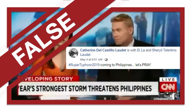 FALSE: Philippines in path of 2019’s ‘super typhoon’