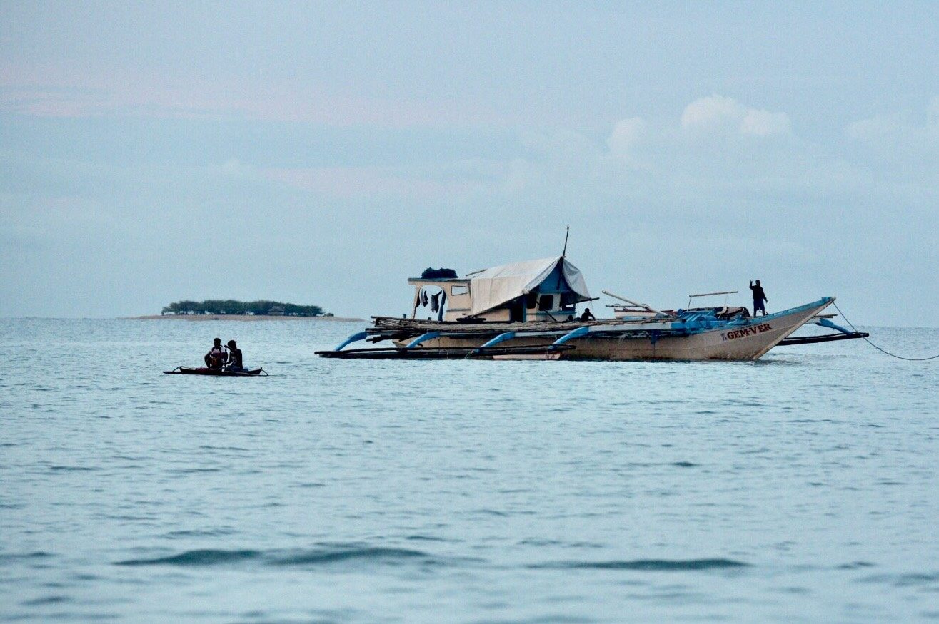 BETTER CONDITION. The F/B Gem-Ver at the shores of Brgy. San Roque II, San Jose Occidental Mindoro on June 15, 2019, after it was salvage near the Reed (Recto) Bank following its sinking by a Chinese vessel on June 9. Photo by LeAnne Jazul/Rappler 