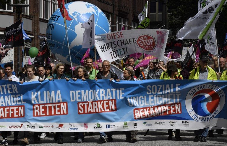Thousands rally in Hamburg over looming G20 summit