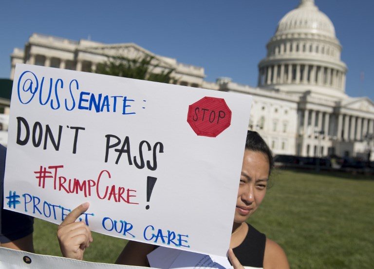 Trump fumes as U.S. health care reform bid collapses
