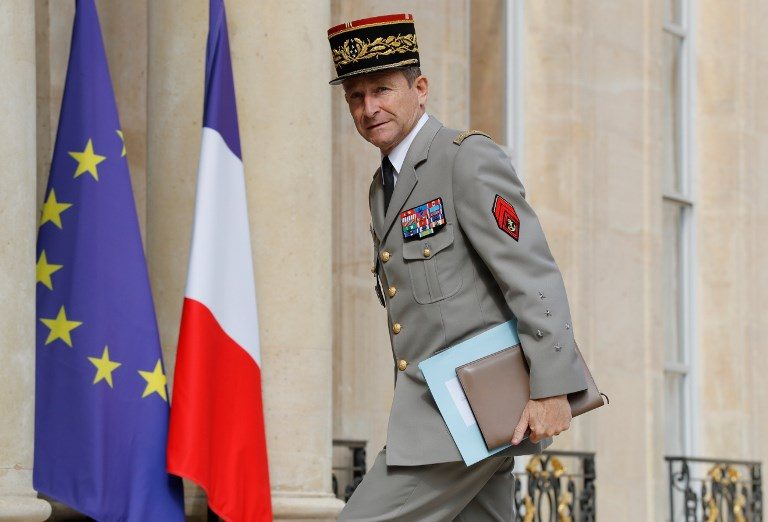 French military chief resigns after row with Macron