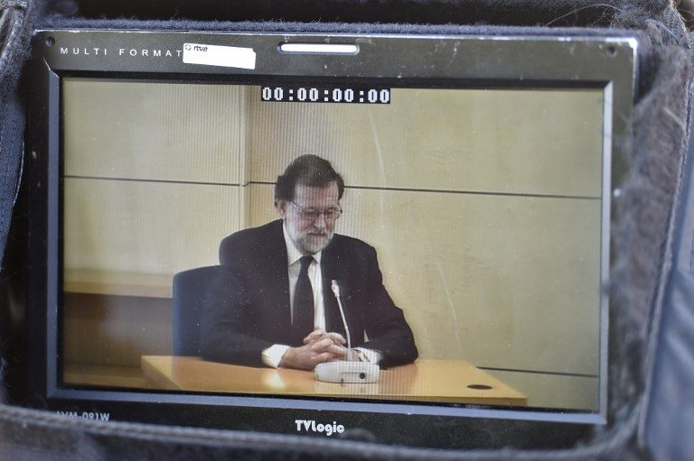Spanish PM takes stand as witness at political graft trial