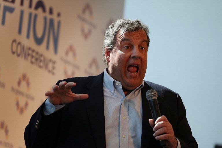 Trump ally Christie under fire for lounging on closed beach