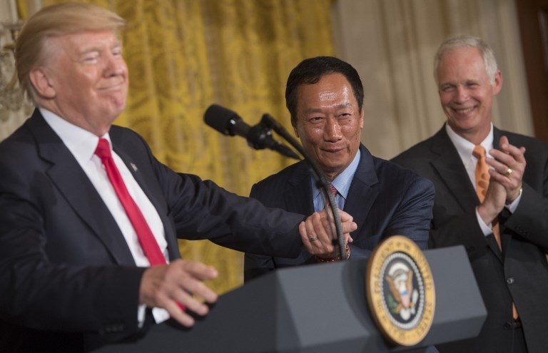 Trump hails $10B investment from Apple supplier Foxconn