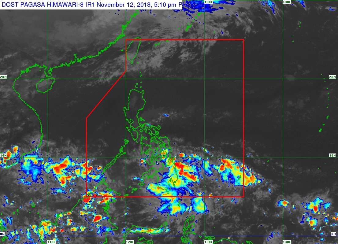 Low pressure area to bring more rain on November 13