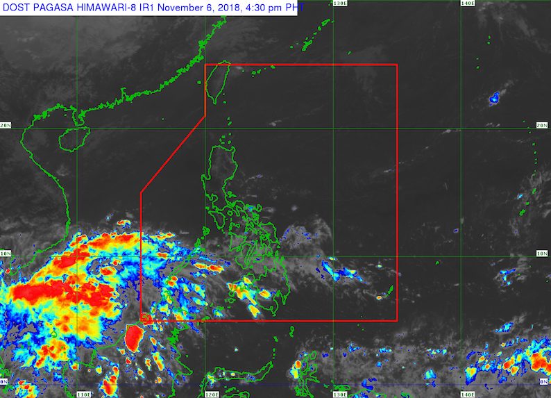 Easterlies to trigger rain in parts of PH on November 7