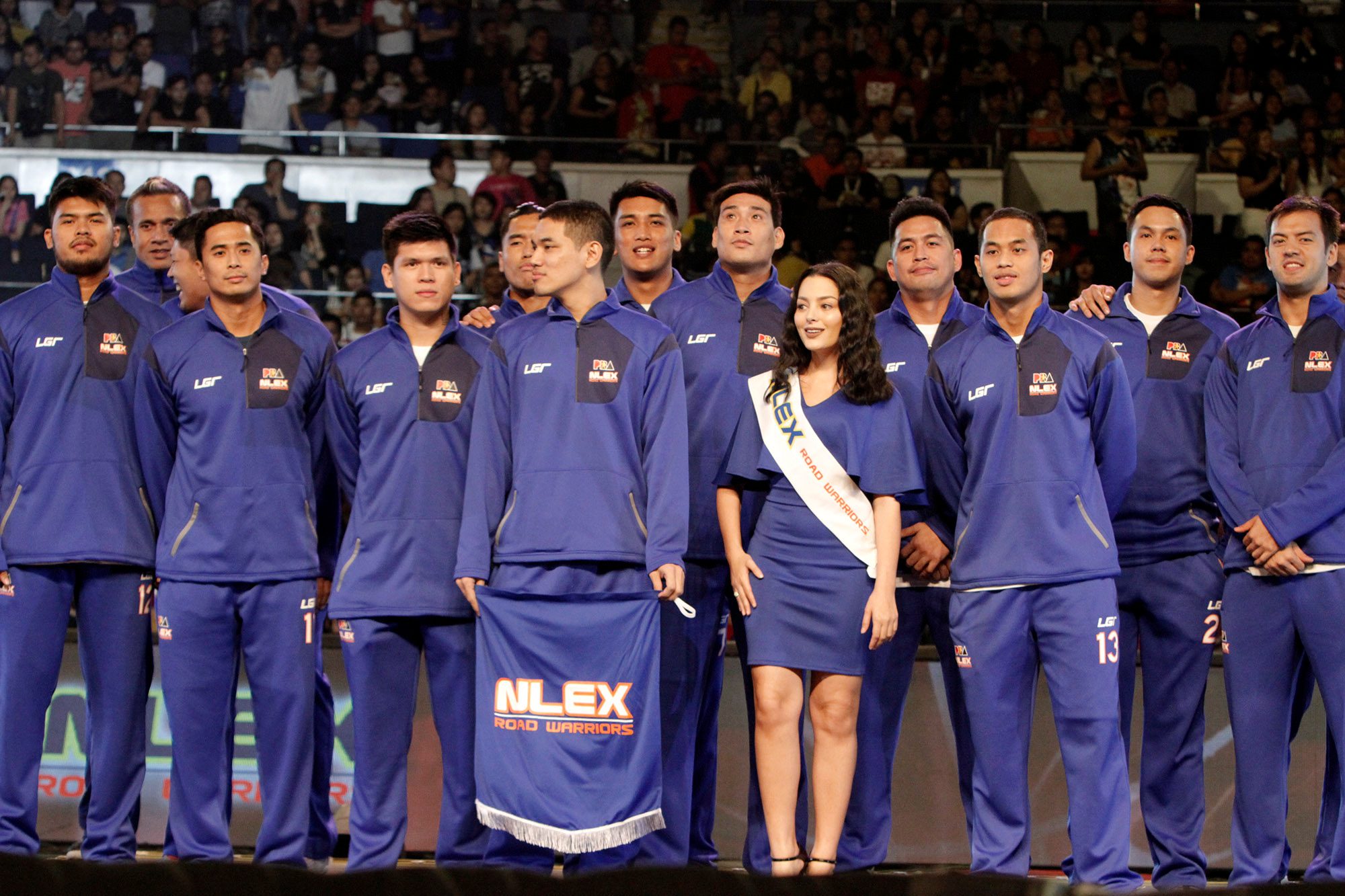 The NLEX Road Warriors with muse Margo Midwinter. Photo from PBA Images 