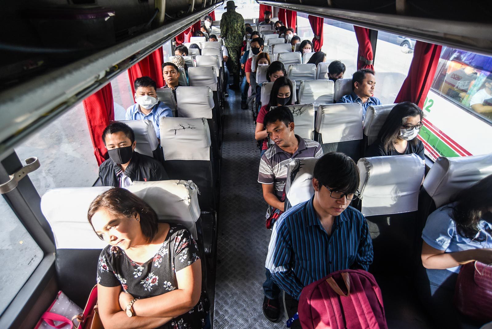 WATCH: ‘Social distance’ cuts down public transport in Metro Manila
