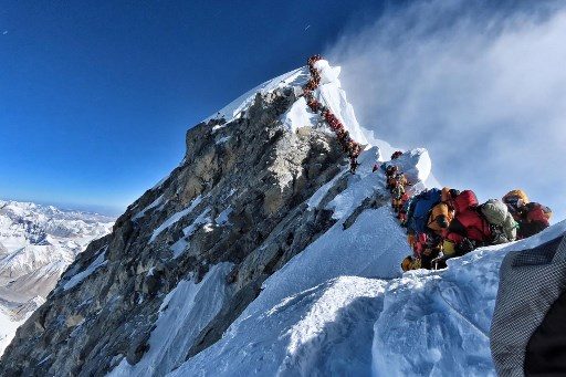 ‘Traffic jam’ on Everest as two more climbers die reaching summit