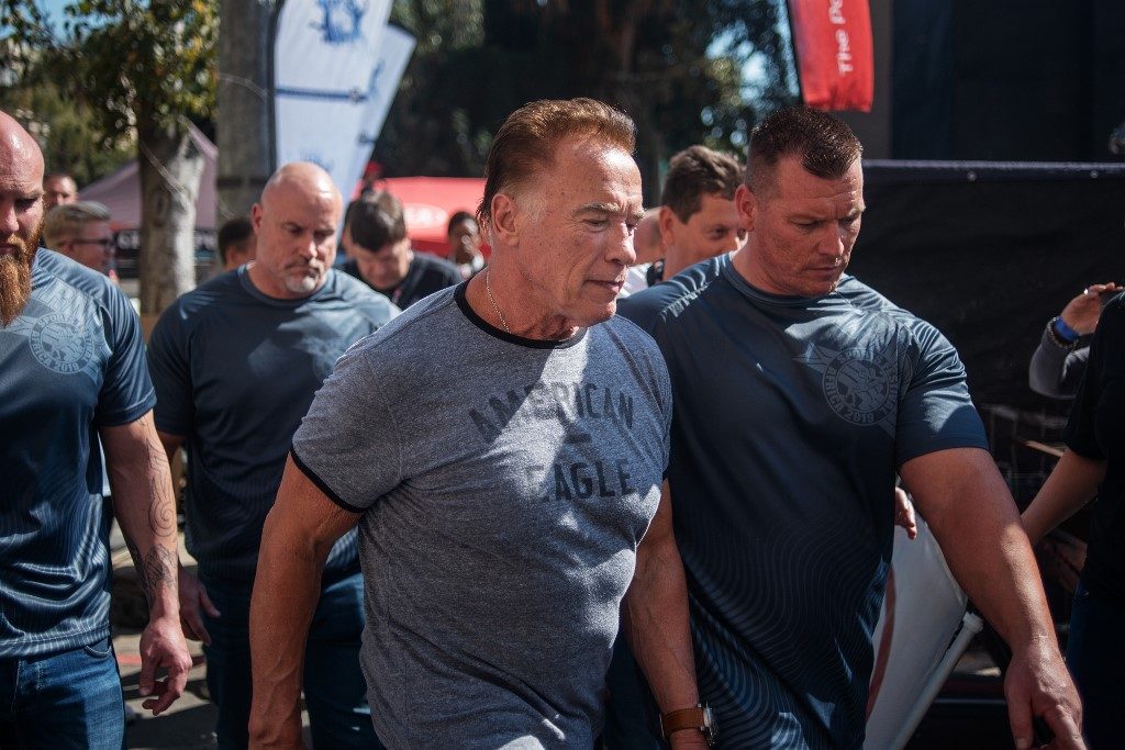 Arnold Schwarzenegger attacked at South Africa sports event