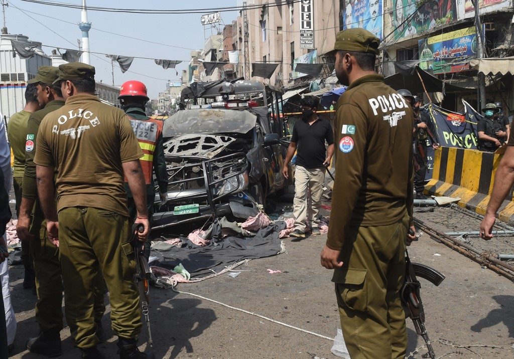Suicide blast at popular Pakistani shrine kills at least 10