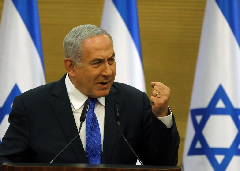 Netanyahu leads Israel election but short of majority