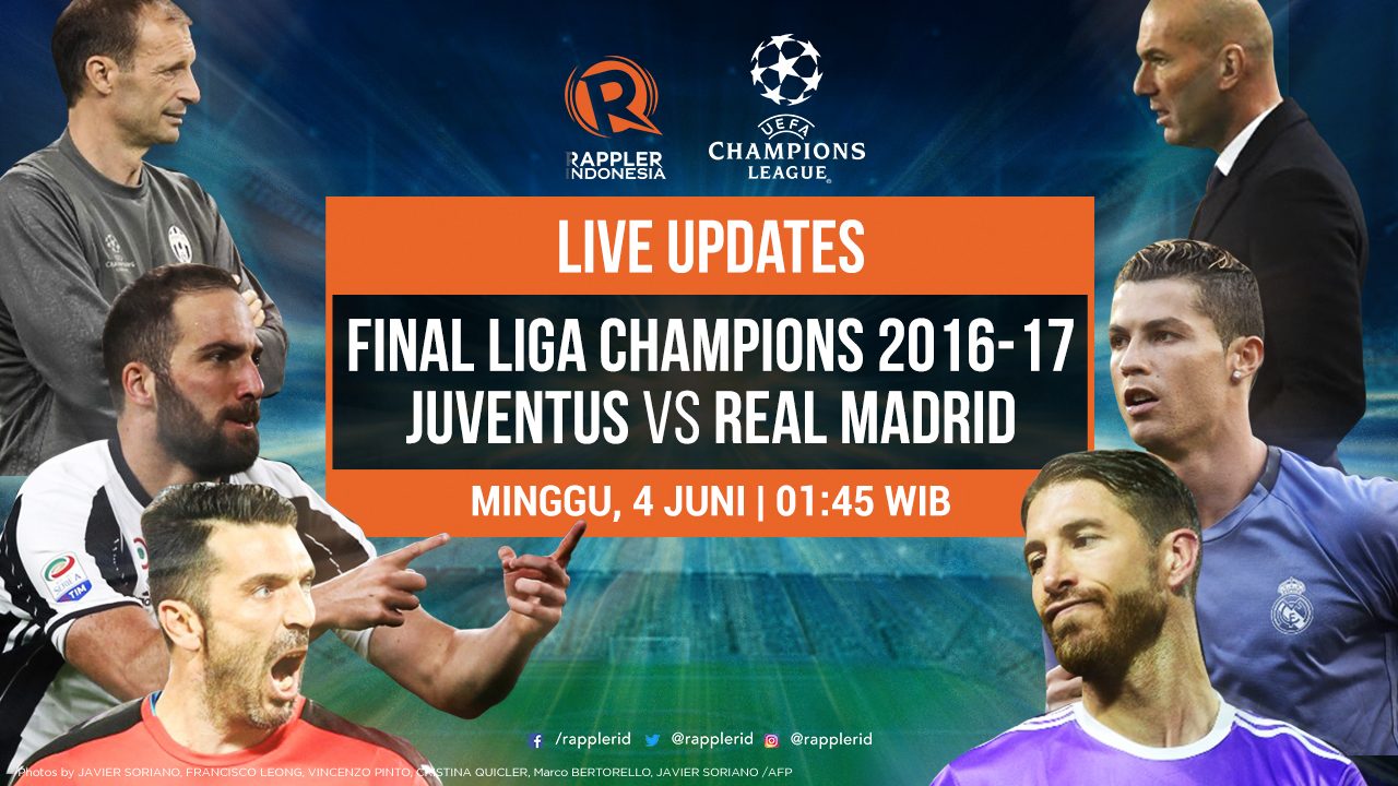 LIVE UPDATES: UCL Final – Juventus vs Real Madrid