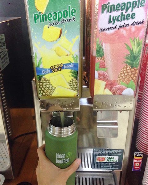 REFILL-READY. You can fill up your tumbler anywhere – even at convenience stores. Photo courtesy of Joni Galeste 