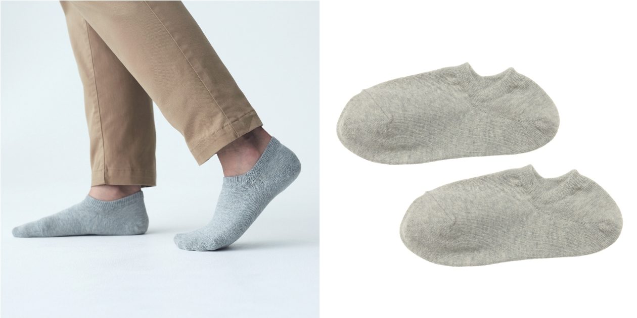 Organic cotton ankle socks (P195), Muji 
