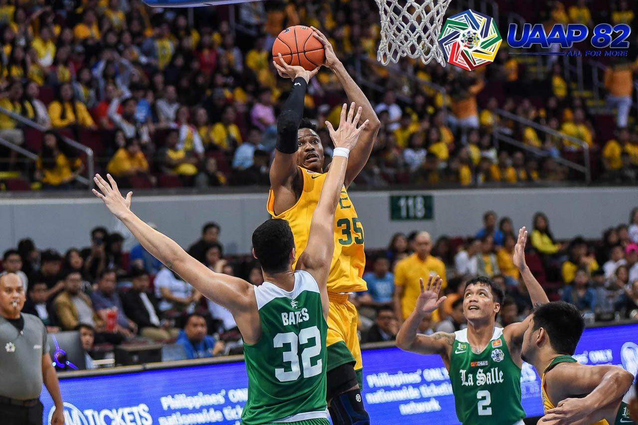 DOUBLE-DOUBLE. Patrick Tchuente props up the Tamaraws with 19 points and 11 rebounds. Photo release  