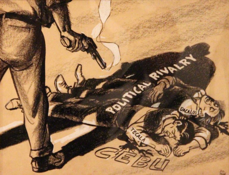 Esmeraldo Z Izon 'Political Rivalry' (1952, cartoon) 