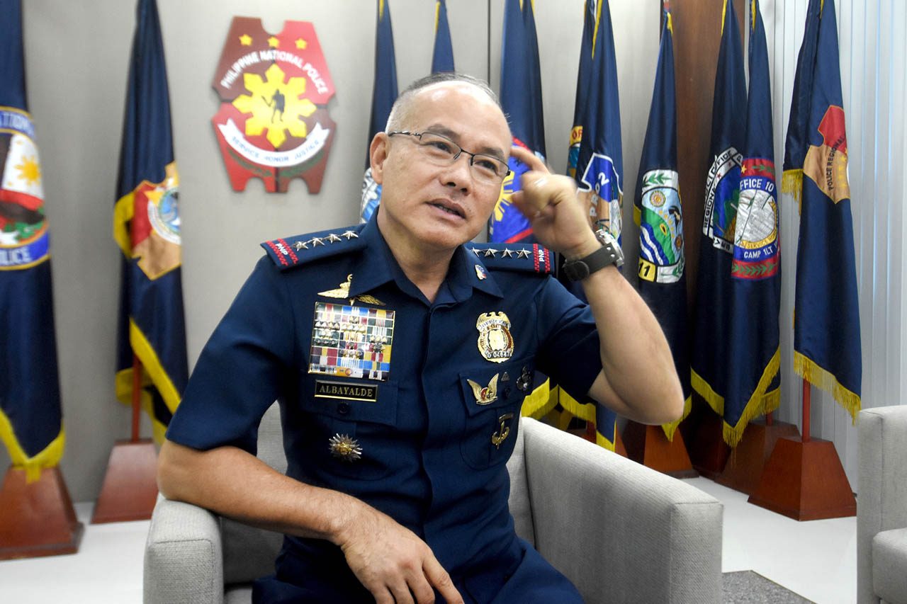 POLICIES TO FOLLOW. PNP chief Oscar Albayalde at his office in Camp Crame. File photo by Angie de Silva 