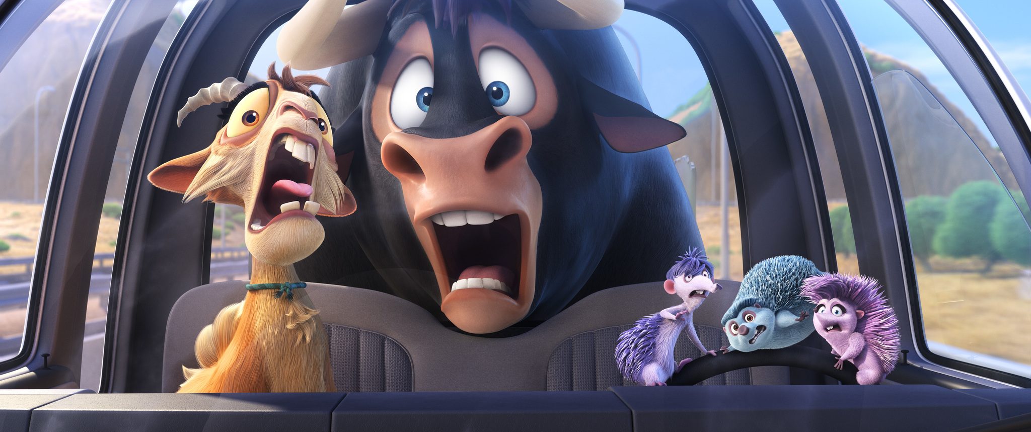 ADVENTURE. Ferdinand is accompanied by friends such as Lupe, voiced by Kate McKinnon. 