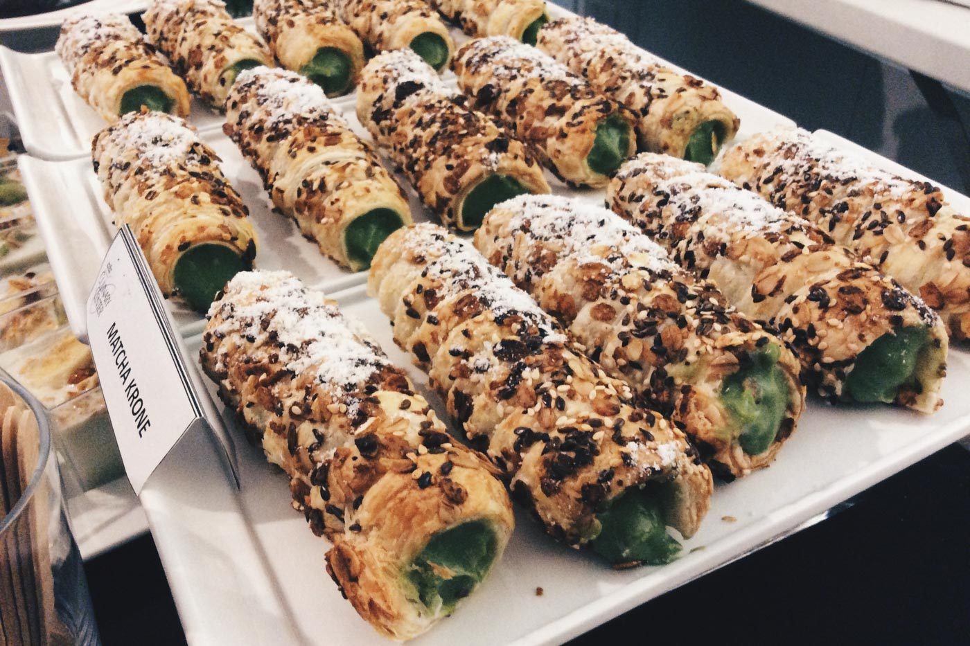 MATCHA KRONES. The soft rolls are bursting with green tea flavor. 
