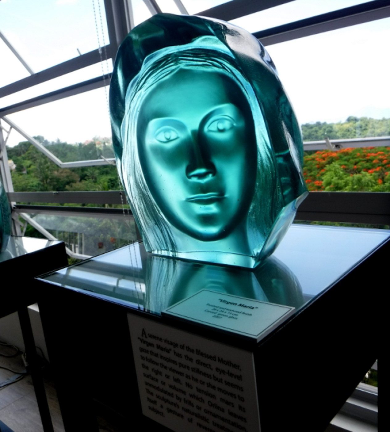 GLASS SCULPTURE. One of the glass works at Orlina Museo. Photo by Jherson Jaya  