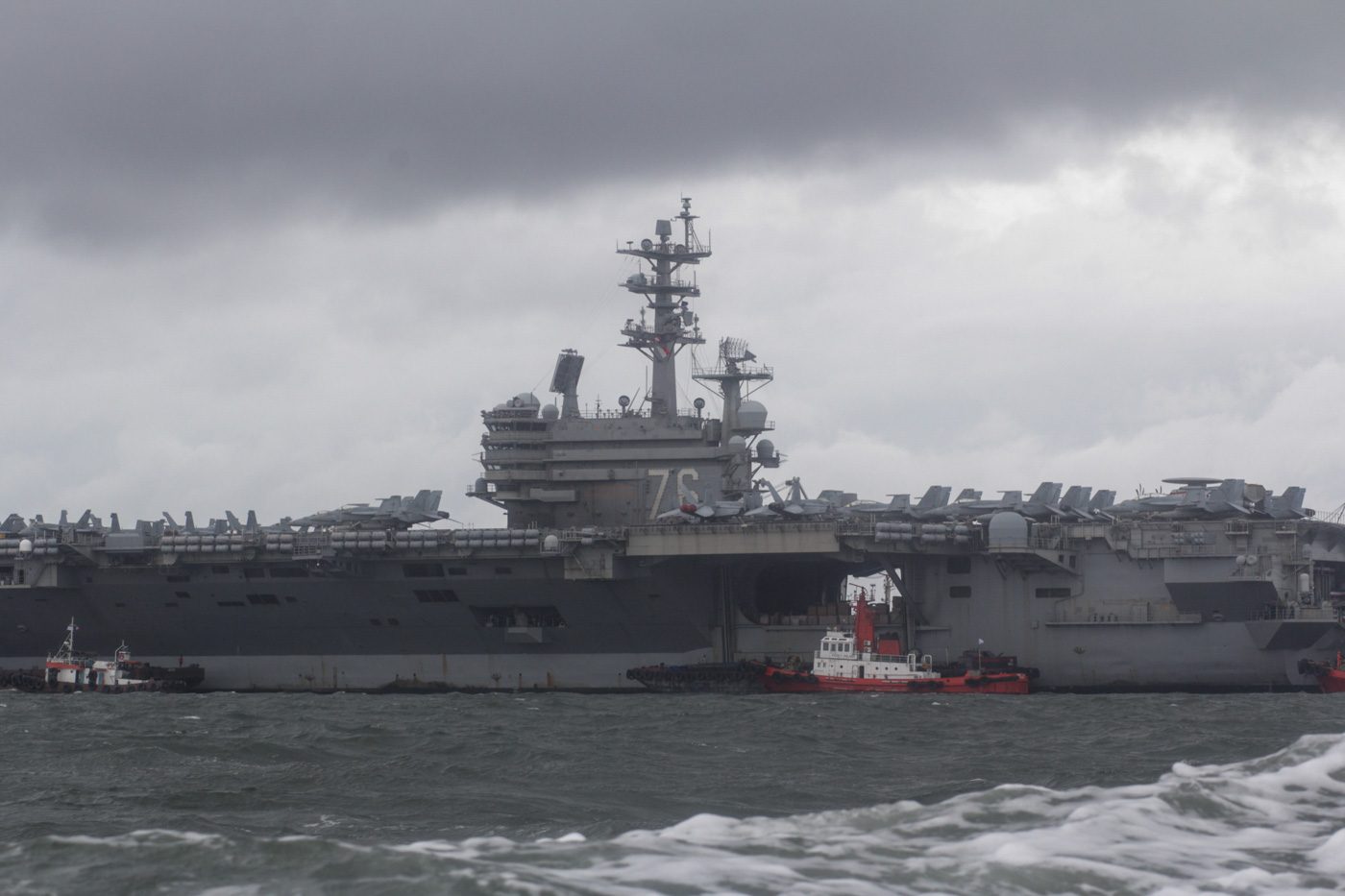 U.S. aircraft carrier visits Manila amid heightened rhetoric vs China