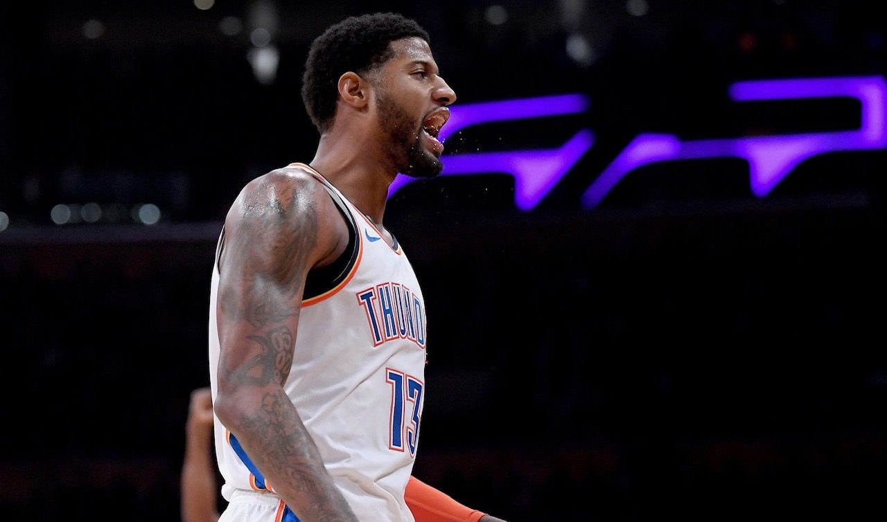 Paul George ignores boo boys as Thunder sink Lakers