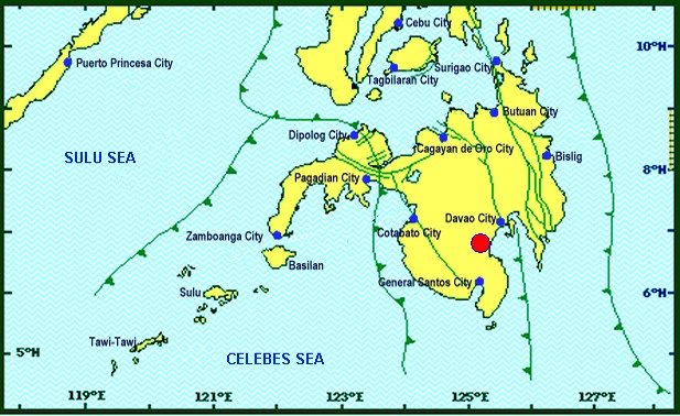 Magnitude 6.9 earthquake strikes Davao del Sur