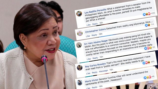 Heartless! Cynthia Villar slammed for comment on galunggong prices
