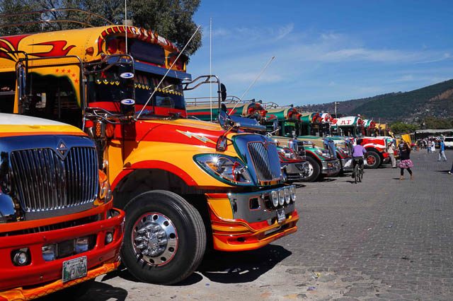 NEED A RIDE? Chicken buses, public transportation in Guatemala 