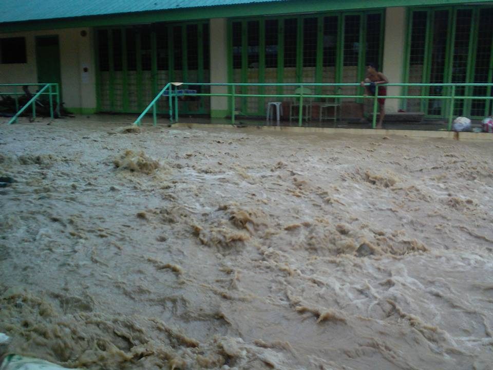 NO CLASSES. One of the hardest hit by the flooding is the Tucdao National High School in Kawayan, Biliran. All photos by Rafael Medalla  
