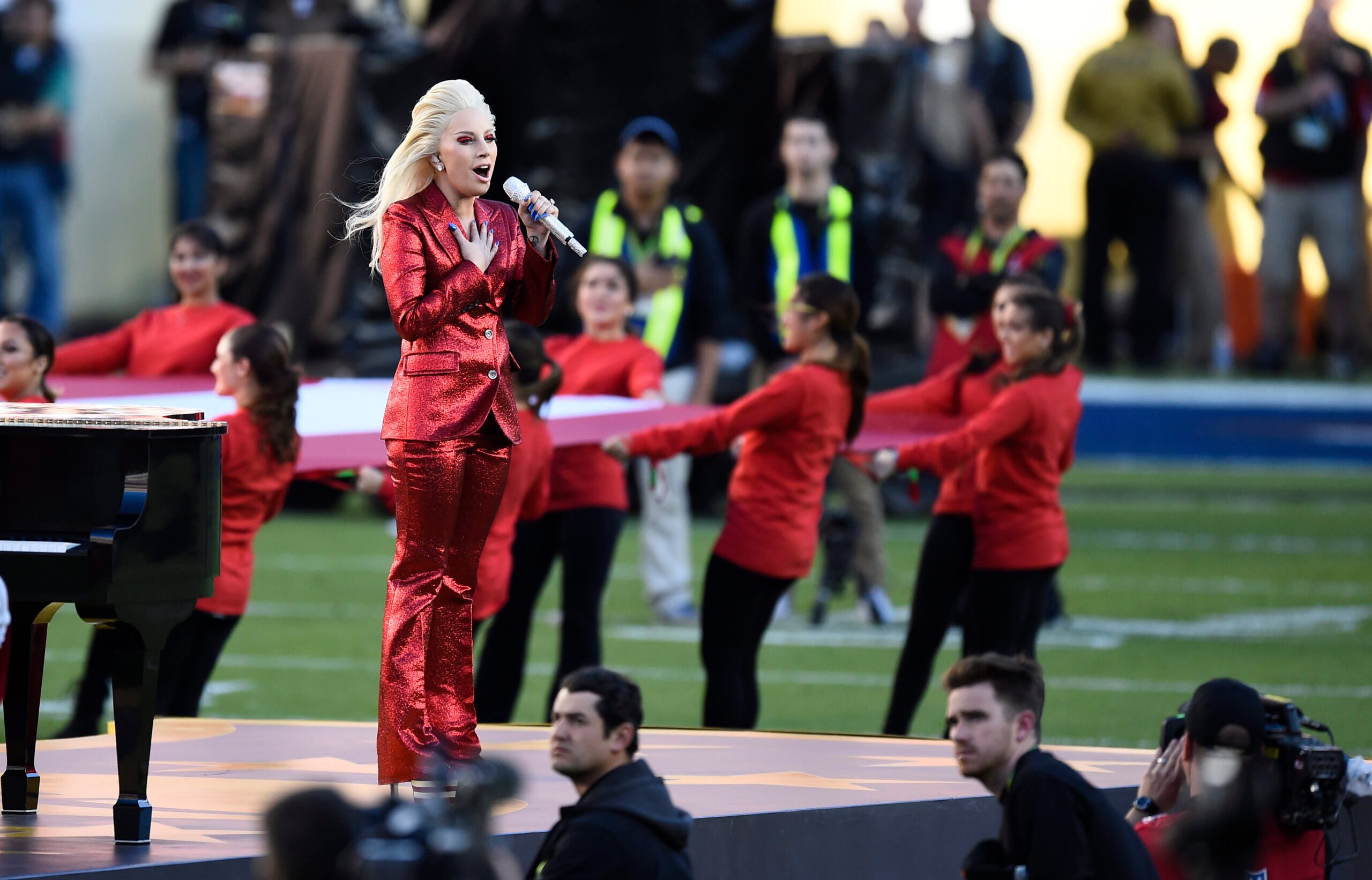 IN PHOTOS: Lady Gaga performs US national anthem at Super Bowl 50