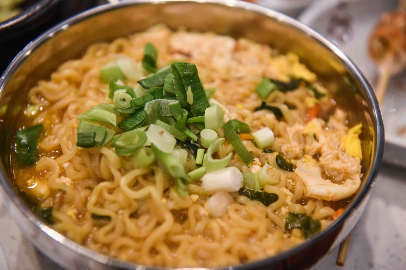 RAMENT TO BE. A serving of Korean Ramen is also on the side dish menu. 