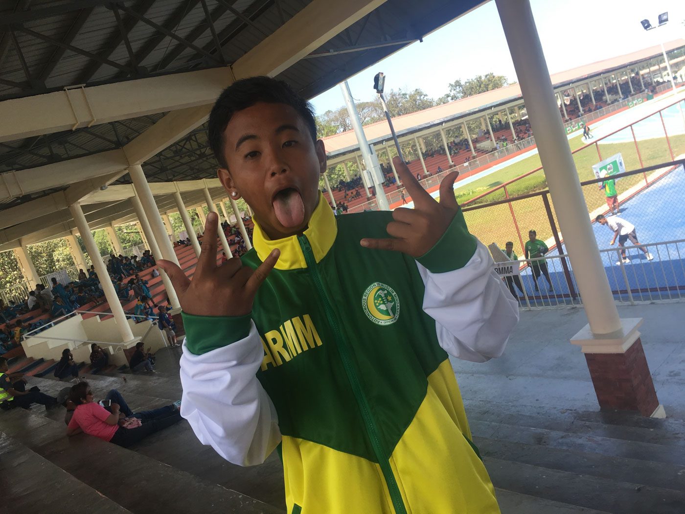ARMM FOR THE WIN. Prince brings his confidence – and his endless supply of wacky poses – to the Palarong Pambansa 2018. 
