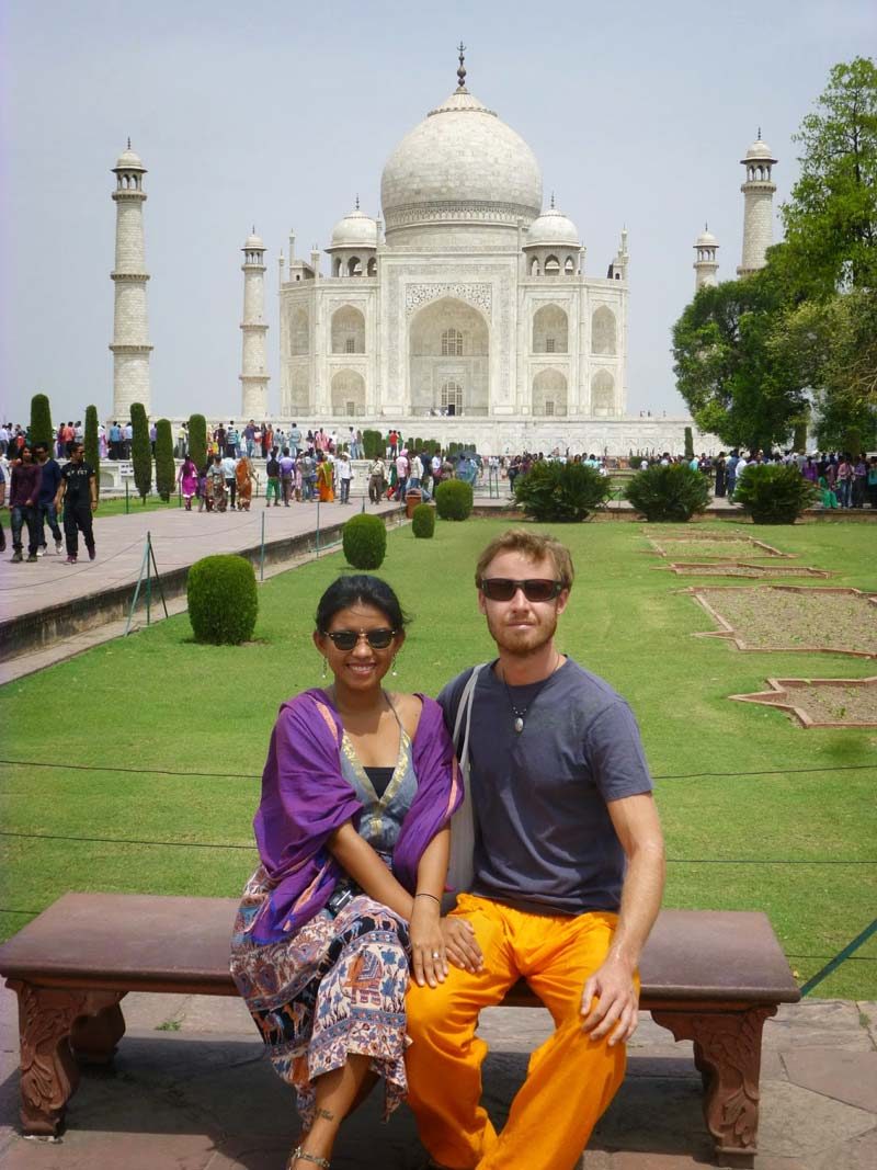 WITH LOVE. At the Taj Mahal, Agra, India
