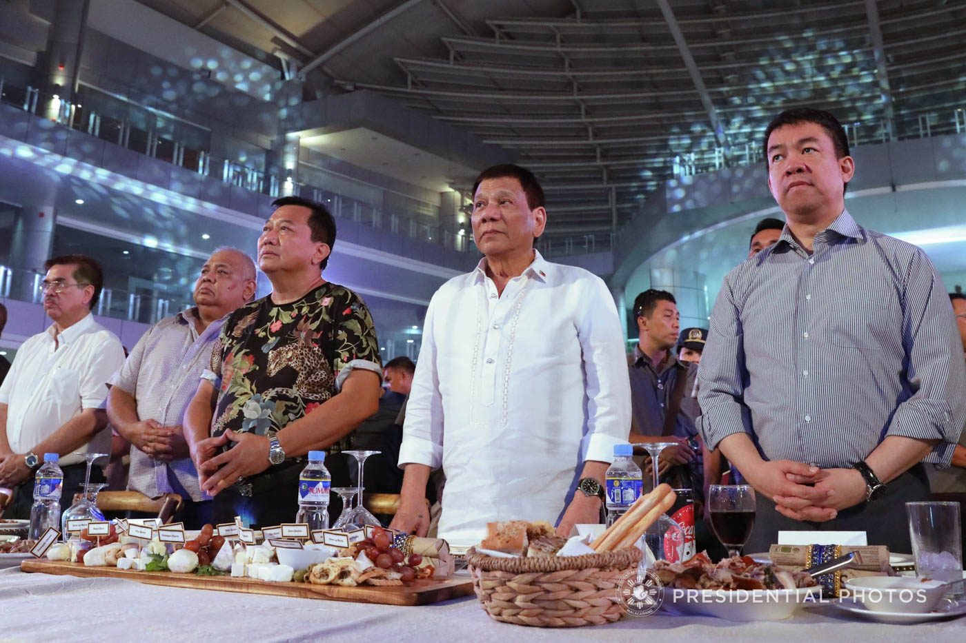 PDP-LABAN OFFICIALS. Alvarez is the ruling party's secretary general while Pimentel is party president. Malacañan photo  