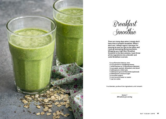 BREAKFAST SMOOTHIE. Chef Barni says that a smoothie is great for when you're rushing in the morning. Photo courtesy of Summit Books    