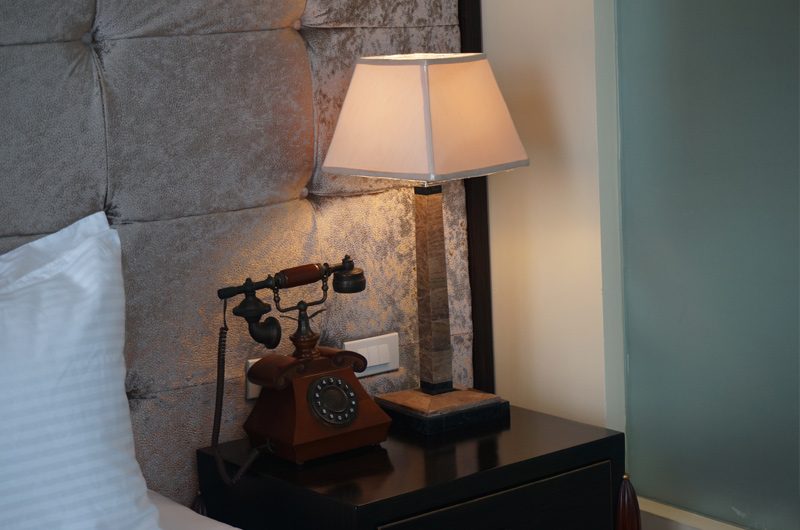 VINTAGE FEEL. Carefully chosen pieces add a vintage feel to the rooms. Photo by Carol Ramoran