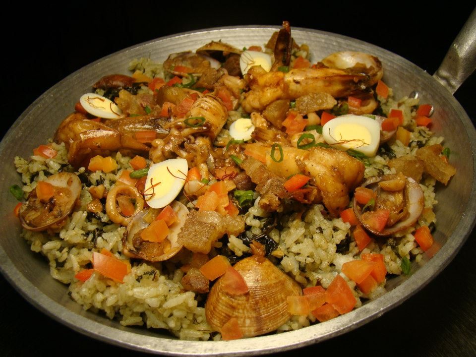 Chef Doy's paella with a Bicol twist. Photo courtesy of Chef Doy's Gourmet 