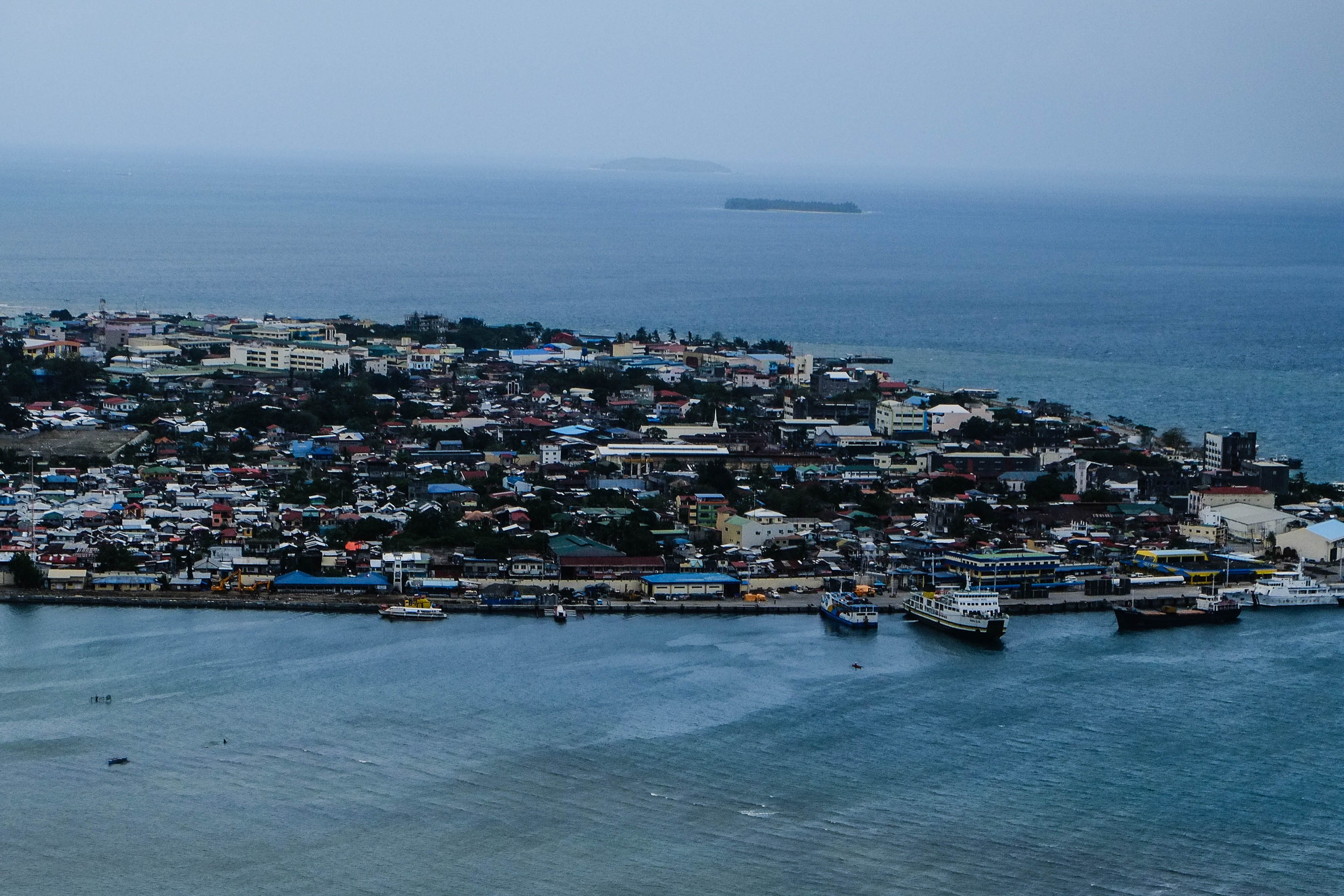SURIGAO CITY BY AIR. A bird's-eye view of Surigao City as seen from the East. Photo by Bobby Lagsa/Rappler 