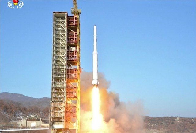 Defiant North Korea launches rocket