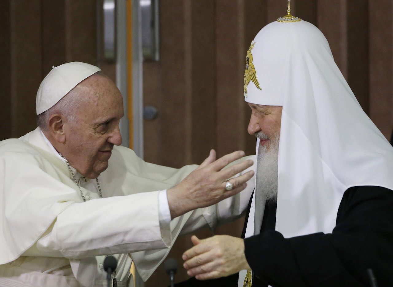 Pope, patriarch urge Christian unity at historic talks