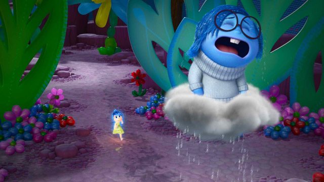 RAIN CLOUD. Sadness affects Riley's memories when her family moves from Minnesota to San Francisco. Photo courtesy of Disney-Pixar    