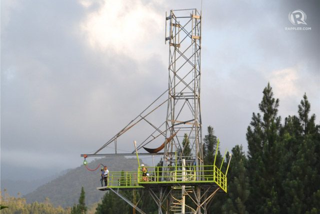 Skytower base jump ride. Photo by Henrylito Tacio  