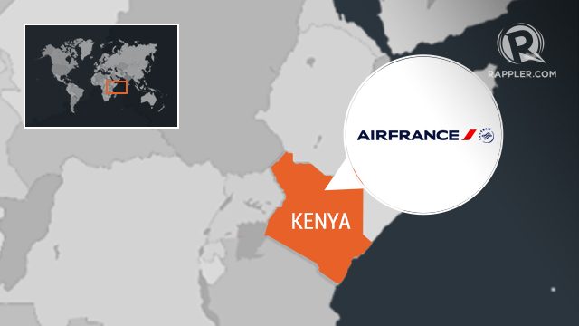 Air France flight forced to land in Kenya over bomb alert