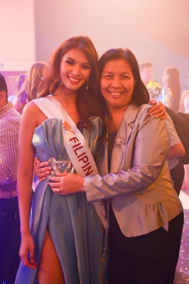 SUPPORT. Katrina Llegado and her mom after the Reina Hispanoamericana competition in February. Photo courtesy of Katrina Llegado 