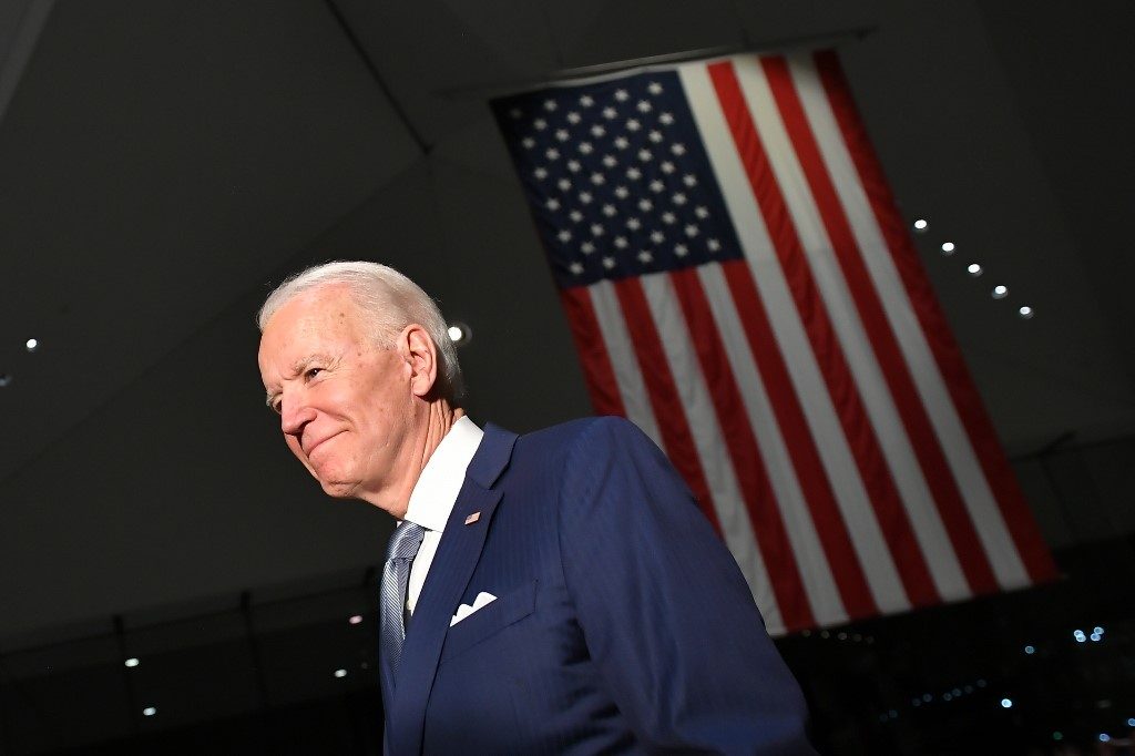Biden says will not hold campaign rallies due to pandemic