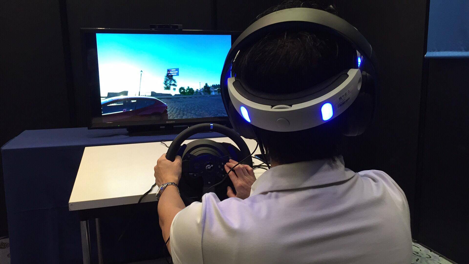 TEST DRIVE. Driveclub VR will be coming out this year but the specific month hasn't been published yet. Photo by Michaela Nadine Pacis/Rappler 