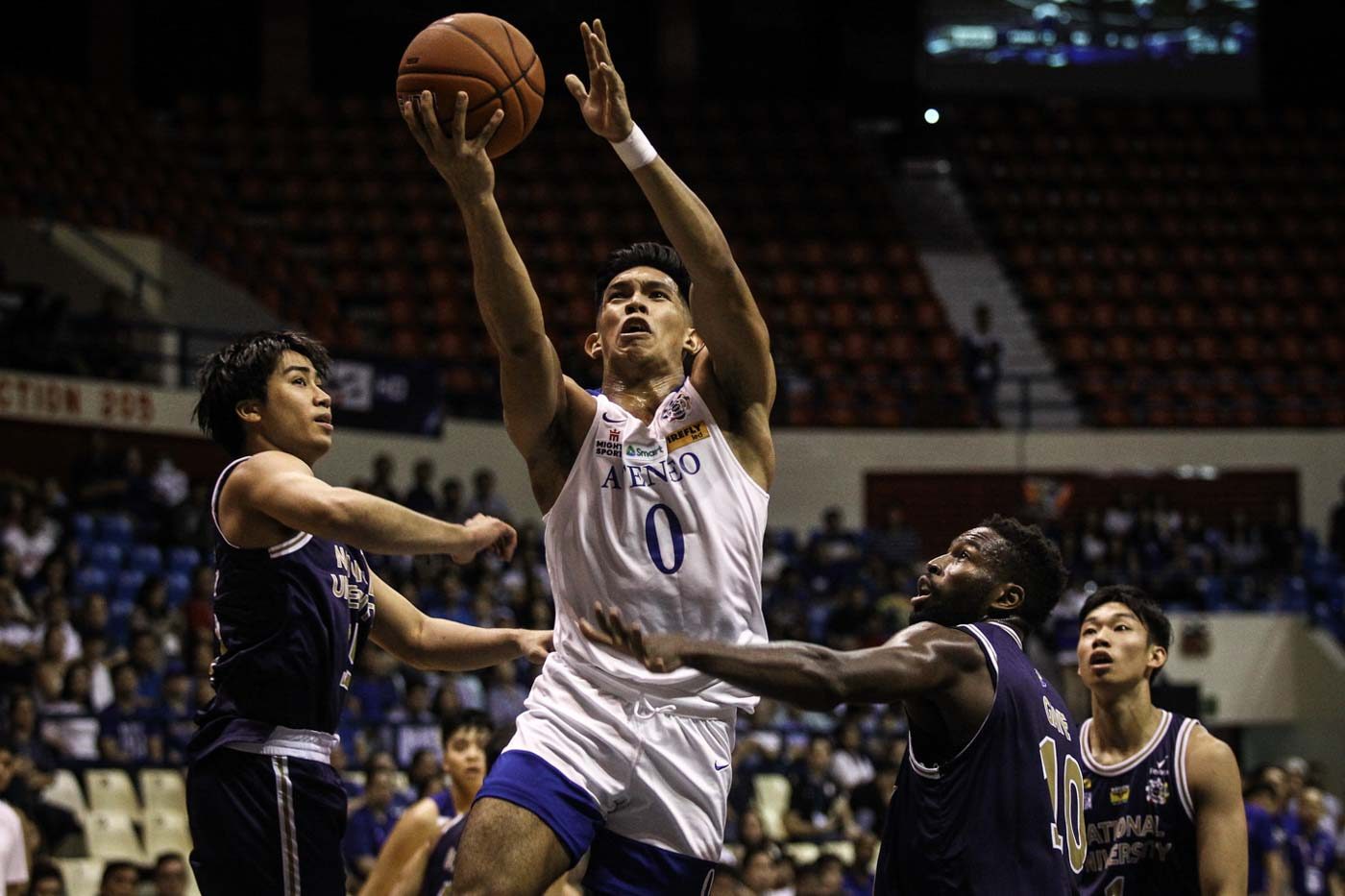 Ateneo manhandles winless NU for 5th straight win